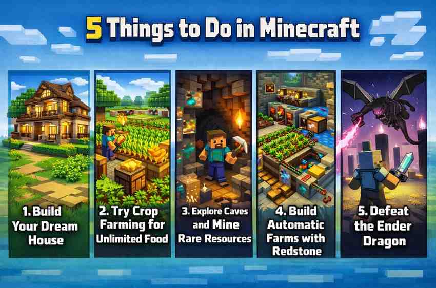 5 Cool Things to Do In Minecraft